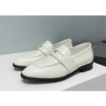 Celine TRIOMPHE LOAFER CELINE MALAQUAIS in POLISHED BULLSKIN white 2022