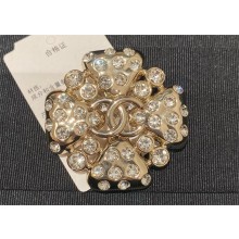 CHANEL Metal CC CRYSTAL BROOCH 02 2024