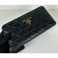 Prada Large leather wallet 1ML506 black 2024