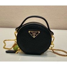 Prada Saffiano leather mini-pouch 1NR023 black 2024