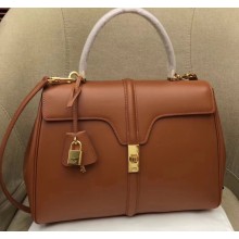 Celine Calfskin Medium 16 Bag Brown 187373/187374 2019