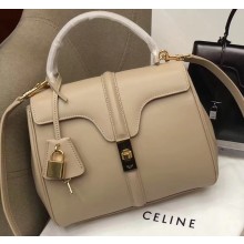 Celine Calfskin Small 16 Bag Beige 188003/188004 2019