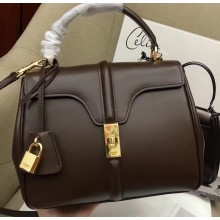 Celine Calfskin Small 16 Bag Coffee 188003/188004 2019