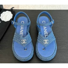 Chanel Sandals denim blue G46108 2024