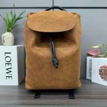 LOEWE Flamenco backpack in pressed suede brown 2024