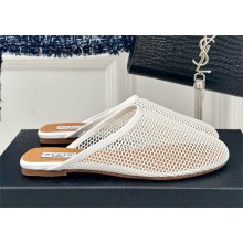 Alaia FLAT MULES IN FISHNET white 2024
