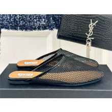 Alaia FLAT MULES IN FISHNET black 2024