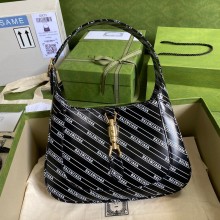 GUCCI X BALENCIAGA The Hacker Project SMALL Jackie 1961 bag BLACK
