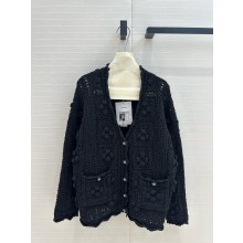 CHANEL BLACK COTTON Cardigan P78713 2025