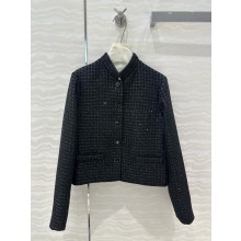 CHANEL BLACK TWEED JACKET 2025