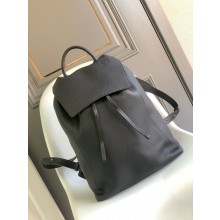 LOEWE Men's Anagram Leather Drawstring Backpack In Black