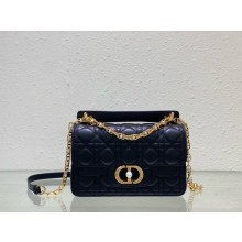 dior small Jolie Top Handle Bag in Latte Cannage Calfskin black 2024