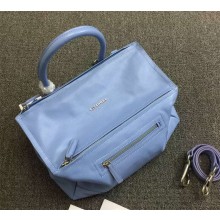 GIVENCHY LARGE PANDORA GOATSKIN SATCHEL BAG BLUE