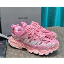 Balenciaga Women/men Track Signature Sneaker in pink/white 1104-2024