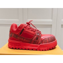 Louis Vuitton women/men LV x Park Seo-Bo LV Trainer Maxi red 1104-2024