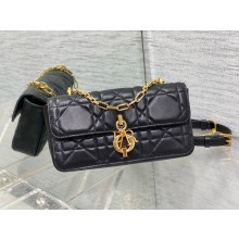 Dior Miss Daisy Mini Bag IN Black Macrocannage Lambskin 2024