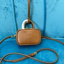 Miu Miu Mini Softy Bag 5NR020 BROWN 2024
