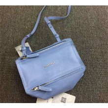 GIVENCHY PANDORA SMALL GOATSKIN SATCHEL BAG BLUE
