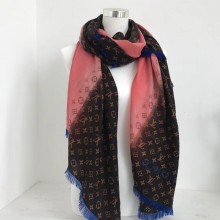louis vuitton Gradient cashmere scarf blue 2019