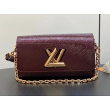 Louis vuitton Twist West Eip leather burgundy shoulder bag M24603 2024