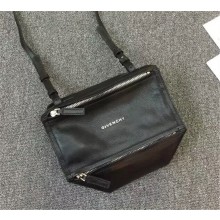 GIVENCHY PANDORA SMALL GOATSKIN SATCHEL BAG BLACK