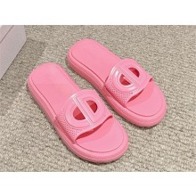 DIOR pink rubber Dioriviera D-Club Slide 2024