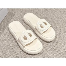 DIOR white rubber Dioriviera D-Club Slide 2024