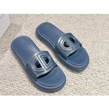 DIOR blue rubber Dioriviera D-Club Slide 2024