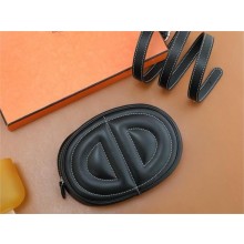 hermes handmade in the loop belt bag in swift leather BLACK(original quality)