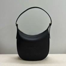 Celine MEDIUM HELOÏSE BAG CUIR TRIOMPHE in supple calfskin BLACK 2024
