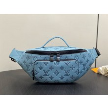 LOUIS VUITTON Monogram Shadow embossed calf leather Rush Bumbag M14782 2025