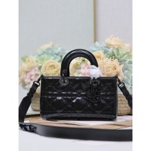 Dior small Lady D-Sire My ABCDior Bag in Black Calfskin 2024 