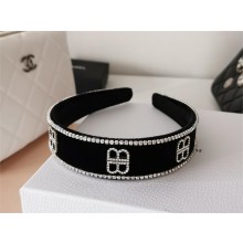 balenciaga crystals headband black 2023