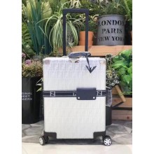 Fendi FF Effect Cabin Suitcase Luggage Around Ribbon Navy Blue/Silver 2018