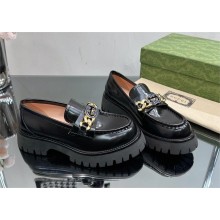 Gucci Women's lug sole loafer 750527 black 2023