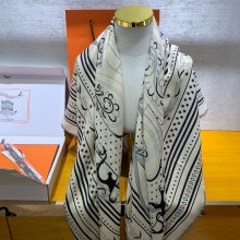 Hermes CASHMERE SHAWL 0521 03 2025(TOP QUALITY)