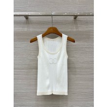 CHANEL White Cotton & Mixed Fibers tank P78636 2025