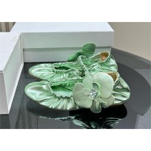 Zimmermann Orchid leather ballet flats green 2024