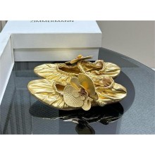 Zimmermann Orchid leather ballet flats gold 2024