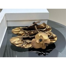 Zimmermann Orchid leather ballet flats bronze 2024