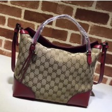 Gucci GG Supreme Canvas Tote 353120 Burgundy 2018