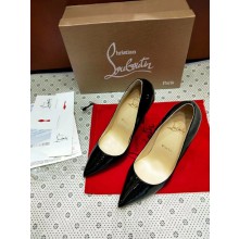 Christian Louboutin Black So Kate Patent Red Sole Pumps