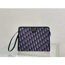 dior Blue Dior Oblique Jacquard 30 Montaigne Pouch 2021