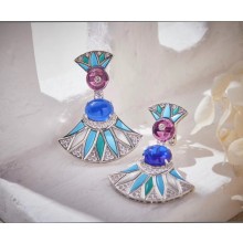 bvlgari divas' dream earrings blue 2023