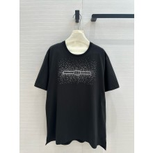 GUCCI BLACK COTTON T-SHIRT 813616 2024