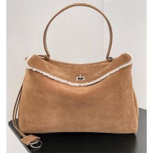 BALENCIAGA Apricot suede leather Rodeo large Handbag 2024