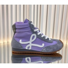 Loewe Sneakers Flow Runner High-Top Sneakers Nylon & Suede Leather 02-2024