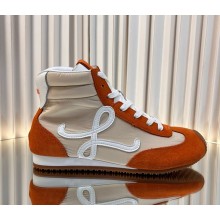 Loewe Sneakers Flow Runner High-Top Sneakers Nylon & Suede Leather 04-2024