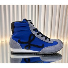 Loewe Sneakers Flow Runner High-Top Sneakers Nylon & Suede Leather 06-2024