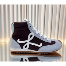 Loewe Sneakers Flow Runner High-Top Sneakers Nylon & Suede Leather 07-2024